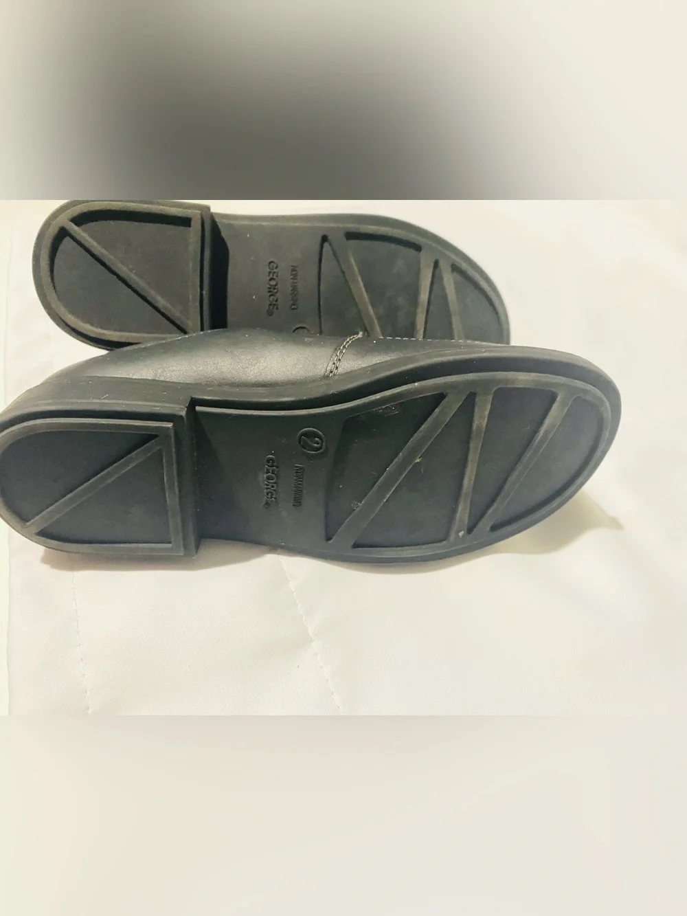 George Black Slip-On Kids Dress Shoes